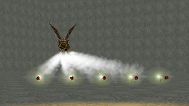 Screenhot: Warlord shooting multiple projectiles